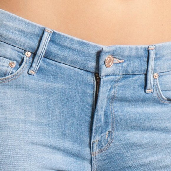 MOTHER The Looker Crop in Light Kitty Size 27 - Picture 4 of 11
